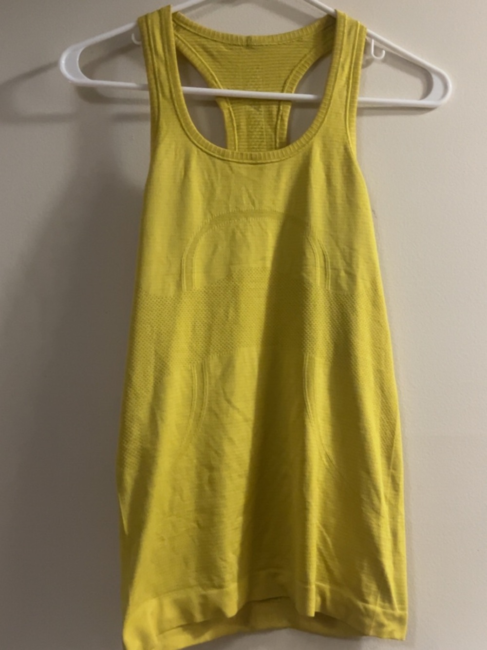 Yellow Lululemon Racerback Tank Top